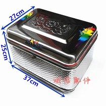 Motorcycle stainless steel box storage box electric bicycle battery large and extra large trunk trunk tail box lock