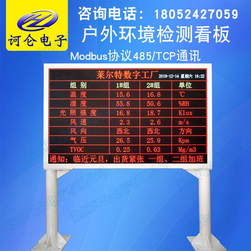 Outdoor Sheet Metal Waterproof LED LED Kanban Light Video Play Full Color Display Modbus-RTU