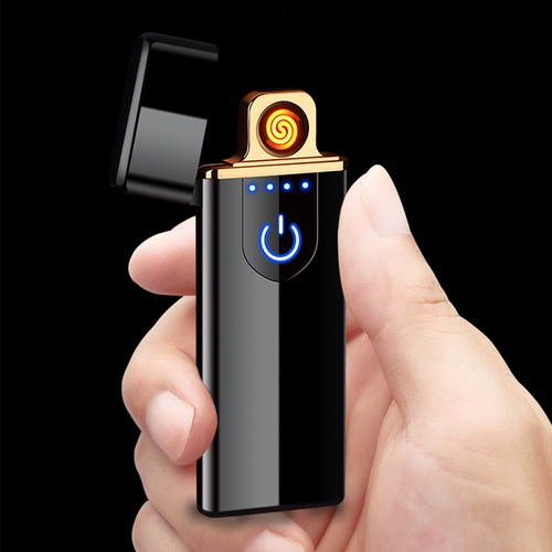 Индукционная ветрозащитная креативная электронная зажигалка с зарядкой, подарок на день рождения