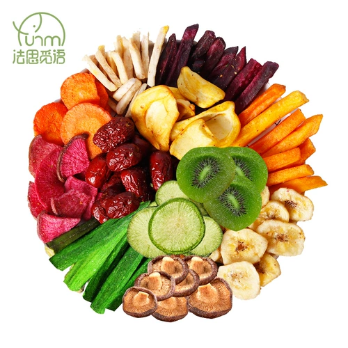 Комплексные фрукты и овощные хрустящие овощи сухой и фрукты сухой и фрукты двенадцать видов смешанной установки 250 г дегидратации бами