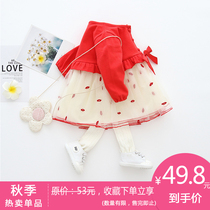 Baby girl skirt 2020 new baby girl dress spring and autumn foreign style female treasure autumn long-sleeved princess dress