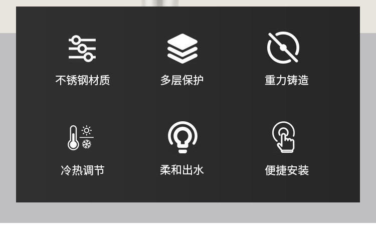 304不锈钢全铜通用水龙头 图2