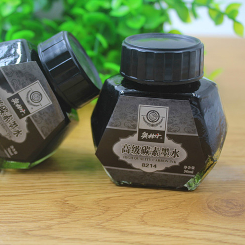 O Lindane Pen Ink Non Carbon Black Blue Black Pure Blue Red Fluency Writing No Choke Plug Ink