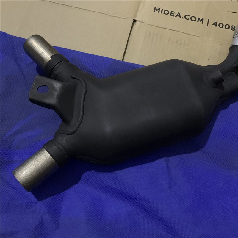 Ống khói ba nhân dân tệ 骊 Lắp ráp ống xả phía trước ống xả muff250F / S với chất xúc tác mạ cho xi lanh đôi Suzuki - Ống xả xe máy ống pô xe máy