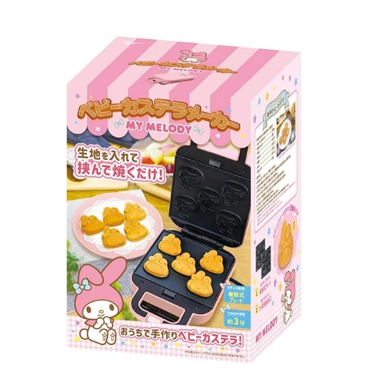 Sanrio Waffle Maker Cinnamoroll My Melody Kuromi Cinnamoroll 100V Requires a 600-Watt Transformer