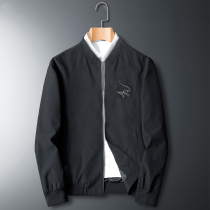 Fugui Bird Embroidered Jacket Men's Spring and Autumn Thin Korean Fashion Slim High-end Baseball Suit Men's Casual Jacket