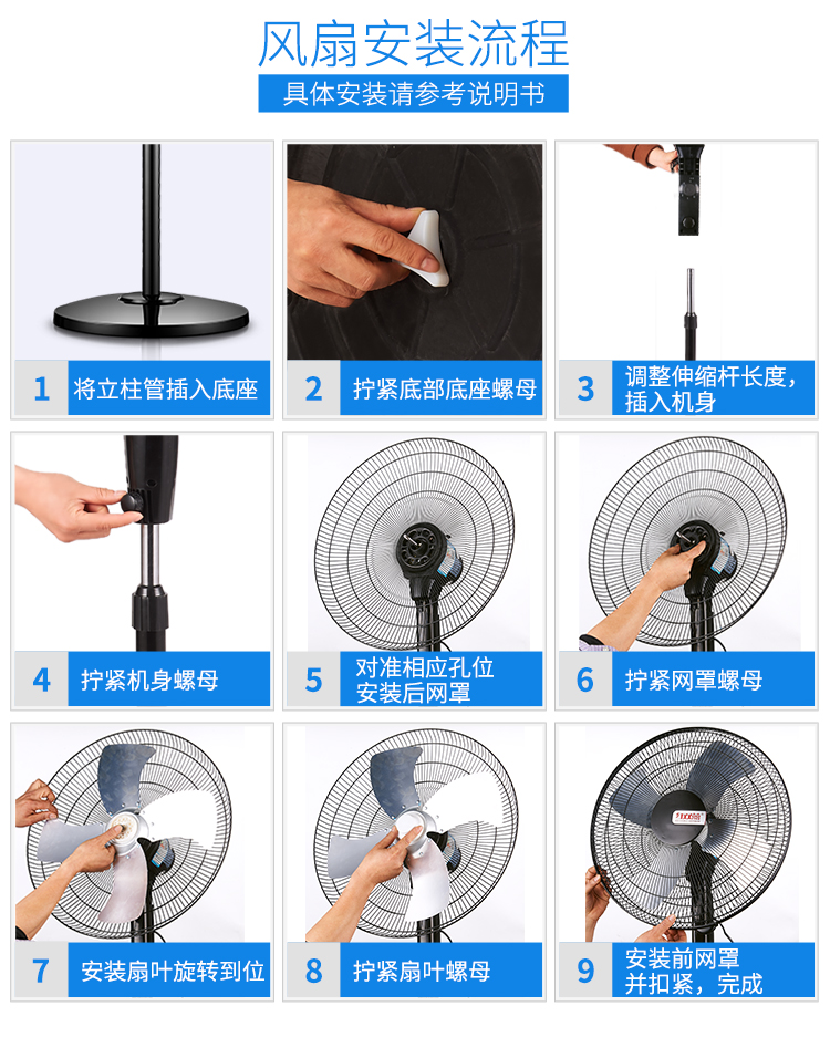 quạt nước sunhouse Đôi Hạnh phúc Công nghiệp Quạt điện Quạt sàn Máy tính để bàn dọc Mạnh mẽ Ký túc xá Hộ gia đình Công suất cao - Quạt điện quạt trần đèn hiện đại