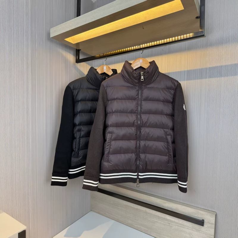 High-End Trendy Knit Patchwork White Goose down Casual down Jacket Sweater Autumn and Winter Coat for Men and Women High-End Trendy Knit Patchwork White Goose down Casual down Jacket Sweater Autumn and Winter Coat for Men and Women
