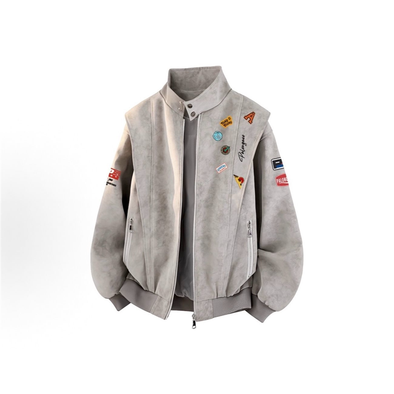 2026 New Style Jacket with Printed American Retro Stand Collar, Trendy Brand for Men and Women, Versatile Casual Couple's Jacket for Spring 2026 New Style Jacket with Printed American Retro Stand Collar, Trendy Brand for Men and Women, Versatile Casual Couple's Jacket for Spring