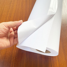 Клей 可移水白pvc膜户内车贴水性亮面白胶车身贴地板广告打印不干胶膜