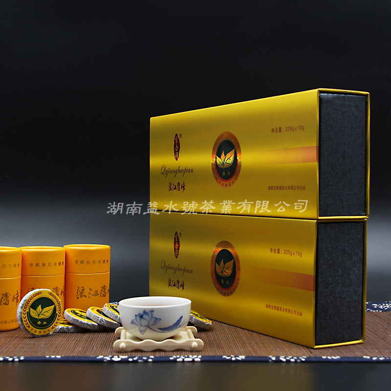 Hunan Anhua Black Tea Baotailong Factory Head Shop Qujiang thin slices fragrant slices Gift box aged Tianjian material premium grade