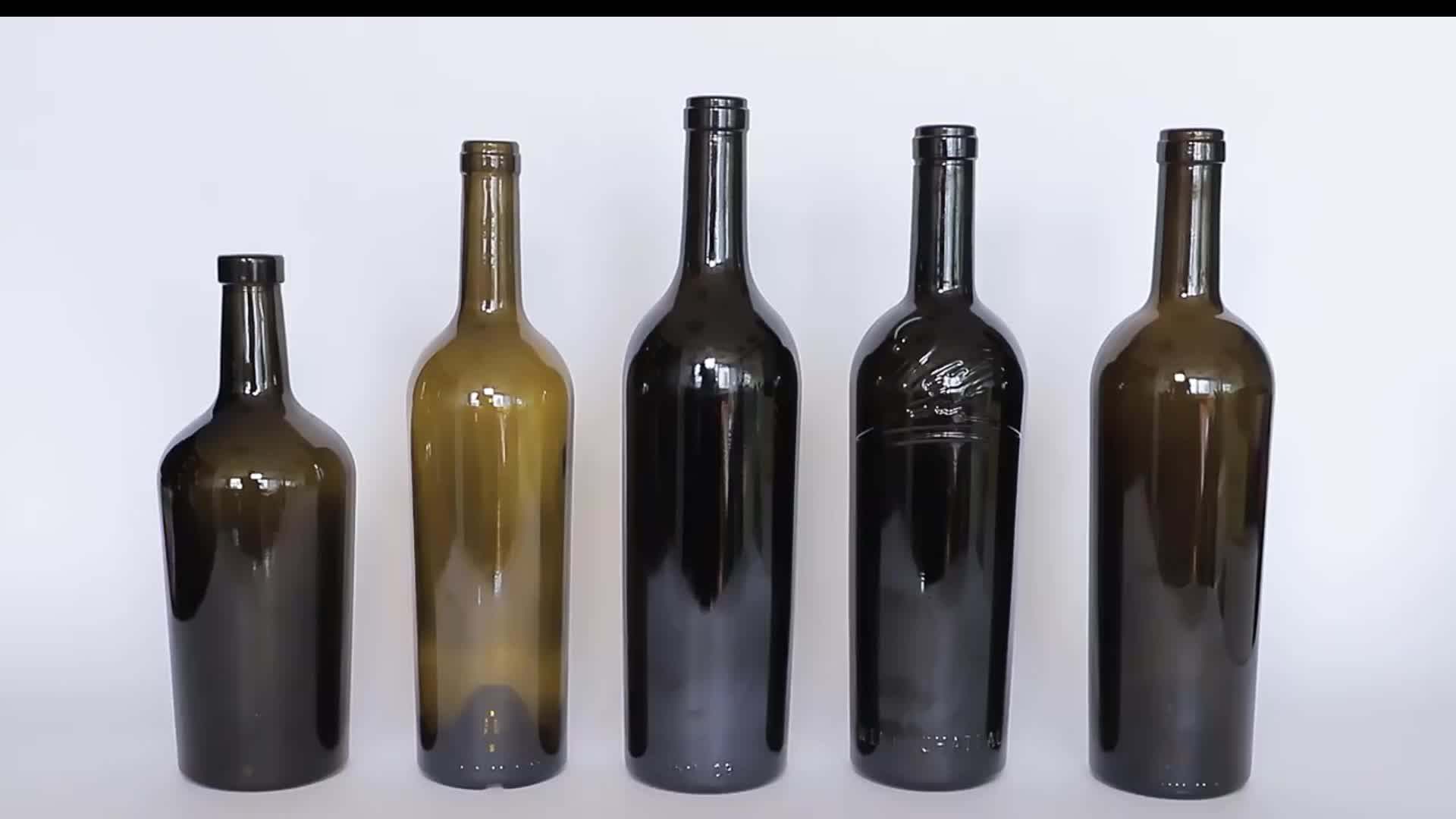 Frosted Clear Whisky Vodka Spirit Glass Wine Mini Liquor Bottles 500ml