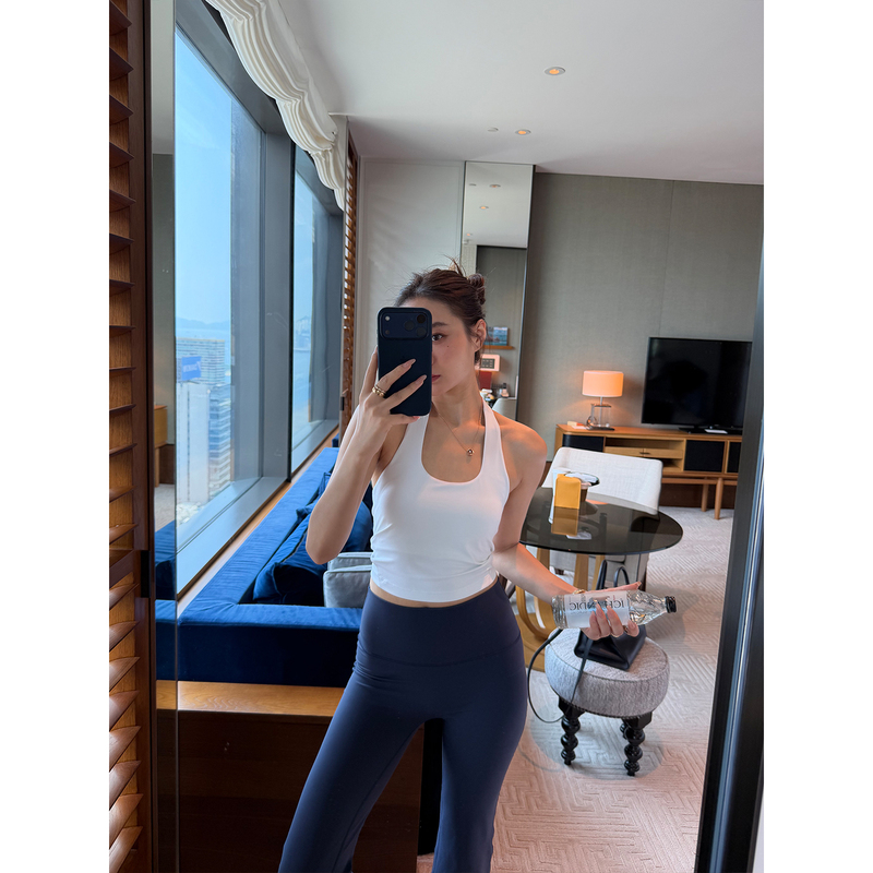 Reliable Keep Kapu, Everyone Has 2 Pieces, Thin Sports Backless Elastic U-Neck with Chest Pads, Solid Color Halter Top Reliable Keep Kapu, Everyone Has 2 Pieces, Thin Sports Backless Elastic U-Neck with Chest Pads, Solid Color Halter Top