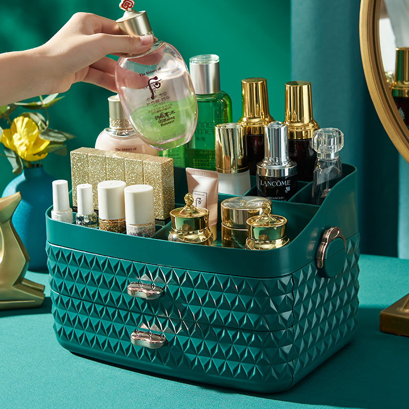 Cosmetic Storage Box Skin Care Products Desktop Dressing Table Finishing Box Mask Lipstick Drawer Shelf Large Capacity