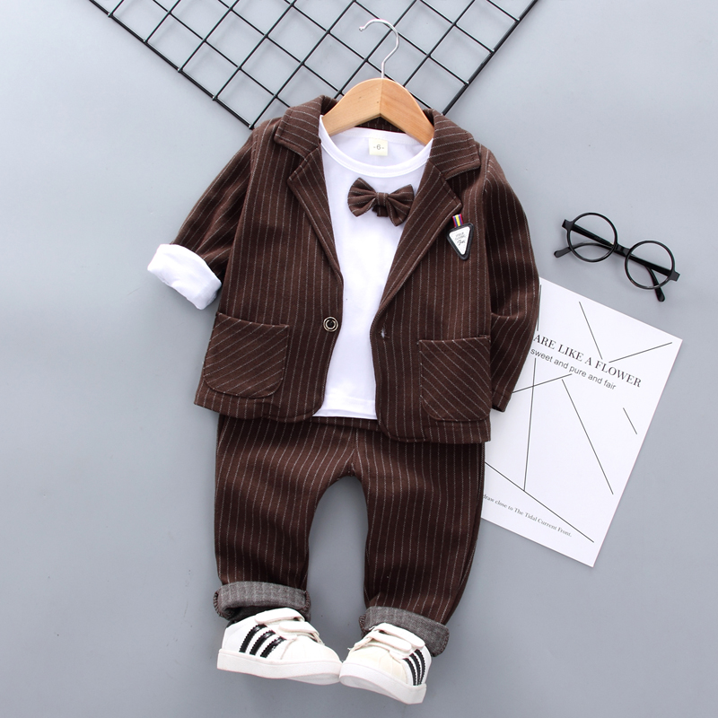 0 mùa xuân dress trai 1st Birthday ăn mặc Set 2 bé Suit 3 Infant Gentleman tiệc ăn mặc 4 Tide 6.