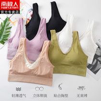 South Pole Man Beauty Back Underwear Woman No Steel Ring Sports Bra Sexy Vest Integrated Detachable Chest Cushion Rag