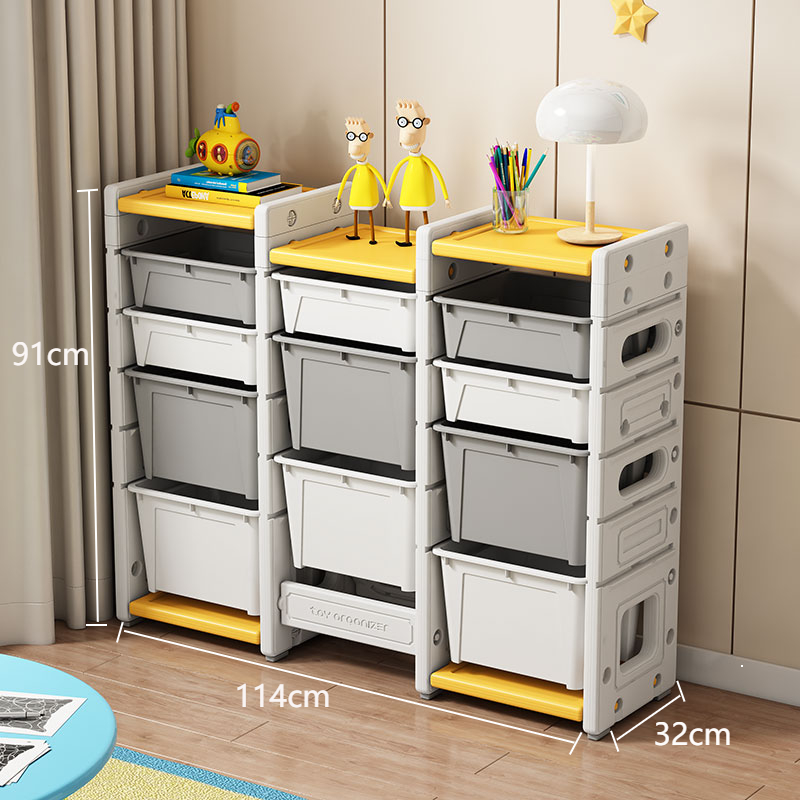 Home Children Toy Containing Shelf Shelving Box Multilayer Inductive Storage Large Capacity God Instrumental Baby Finishing Cabinet-Taobao