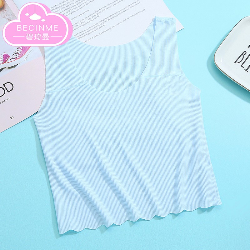 Girlvests mặc trẻ em ingenuated phát triển cô gái đồ lót nữ sinh tiểu học 12 mùa hè mỏng sling áo khoác.