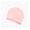 seacmydodo waterproof swimming cap female long hair silicone large cute rabbit children's swimming cap cute personality does not pull the head