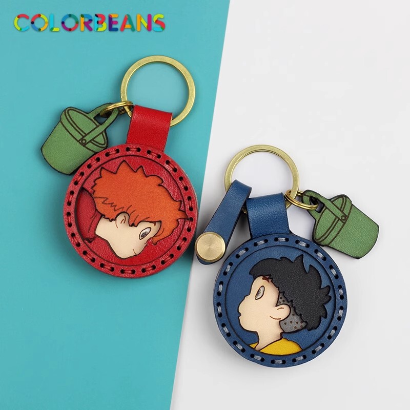 Ponyo Sosuke Car Keychain Backpack Pendant Access Card Holder Airtag Protective Case Birthday Gift for Boyfriend/Girlfriend Ponyo Sosuke Car Keychain Backpack Pendant Access Card Holder Airtag Protective Case Birthday Gift for Boyfriend/Girlfriend