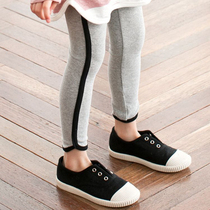 Pure Cotton Girl Spring Beat Bottom Pants 2022 New Spring Autumn Thin children wearing Korean version casual sports pants