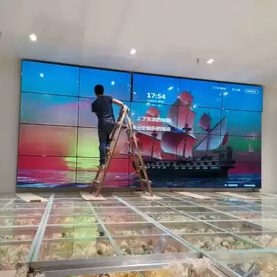 46 55 65 inch LCD splicing screen classroom conference hall large screen live bar background wall monitoring display