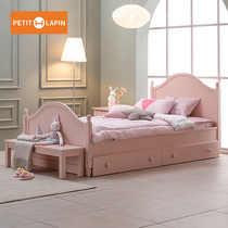 petitlapin solid wood children bed girl princess bed modern simple boy single bed 1 2 meters splicing bed