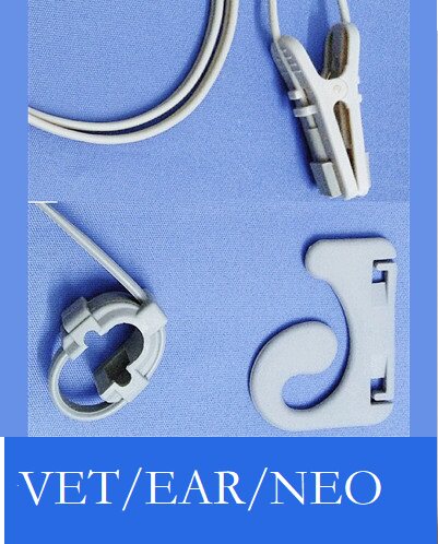 兼容适用于瑞理邦科 探头传感器维修材料 2.5米 硅胶 耳夹 宠物