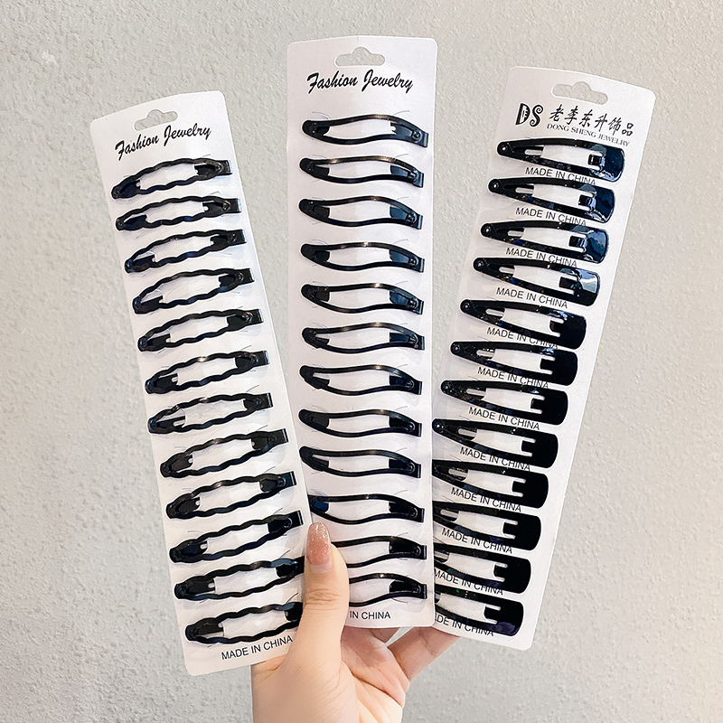 images 19:The black hairpin side Liu Haifa is about a word clip card broken hair clip headdress head pinch head spoon hair