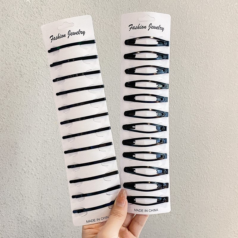 images 26:The black hairpin side Liu Haifa is about a word clip card broken hair clip headdress head pinch head spoon hair