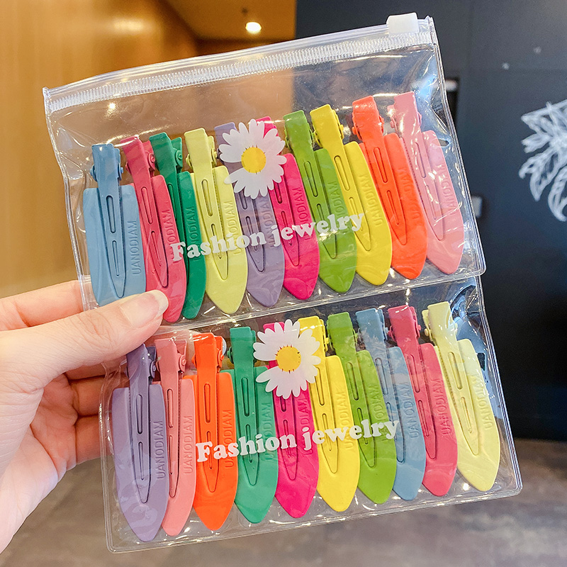 Color-free hair clip side summer candy bang bang bucket duck mouth pintoon hairpin