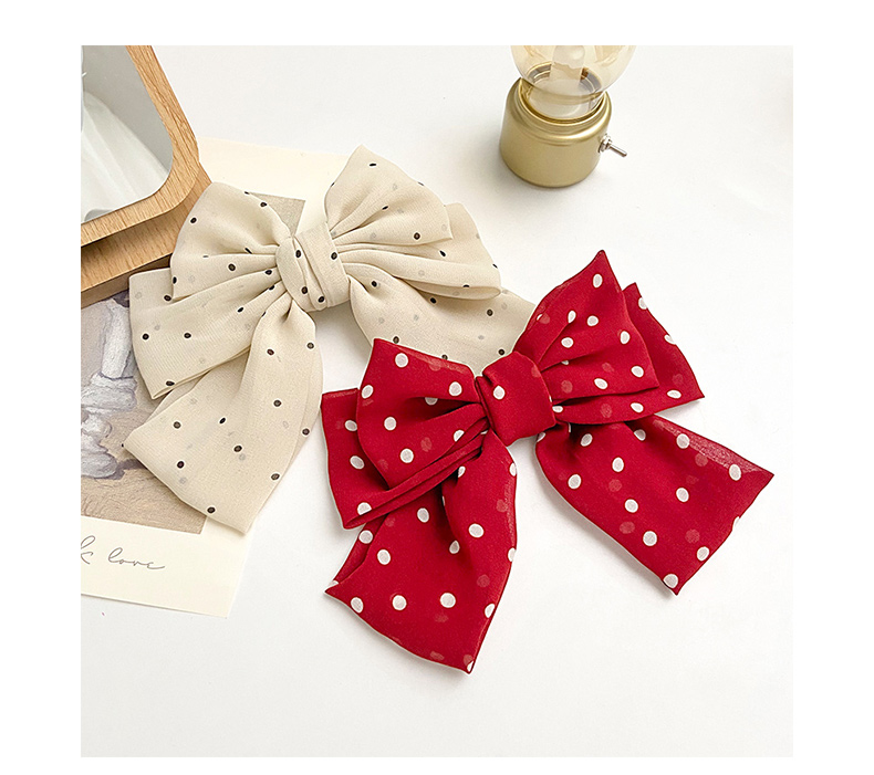 Women's Cute Simple Style Bow Knot Alloy Cloth Hair Clip display picture 5