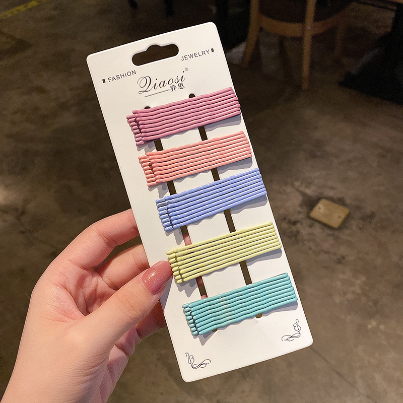 images 10:The Korean version of the color clamps with yao yaw pinnails about a hundred-tat Liu Hai pin girls' card candy side pinnacle