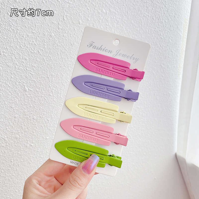 images 1:Color-free hair clip side summer candy bang bang bucket duck mouth pintoon hairpin