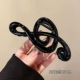 1 # глянцевый черный зажим для ключей