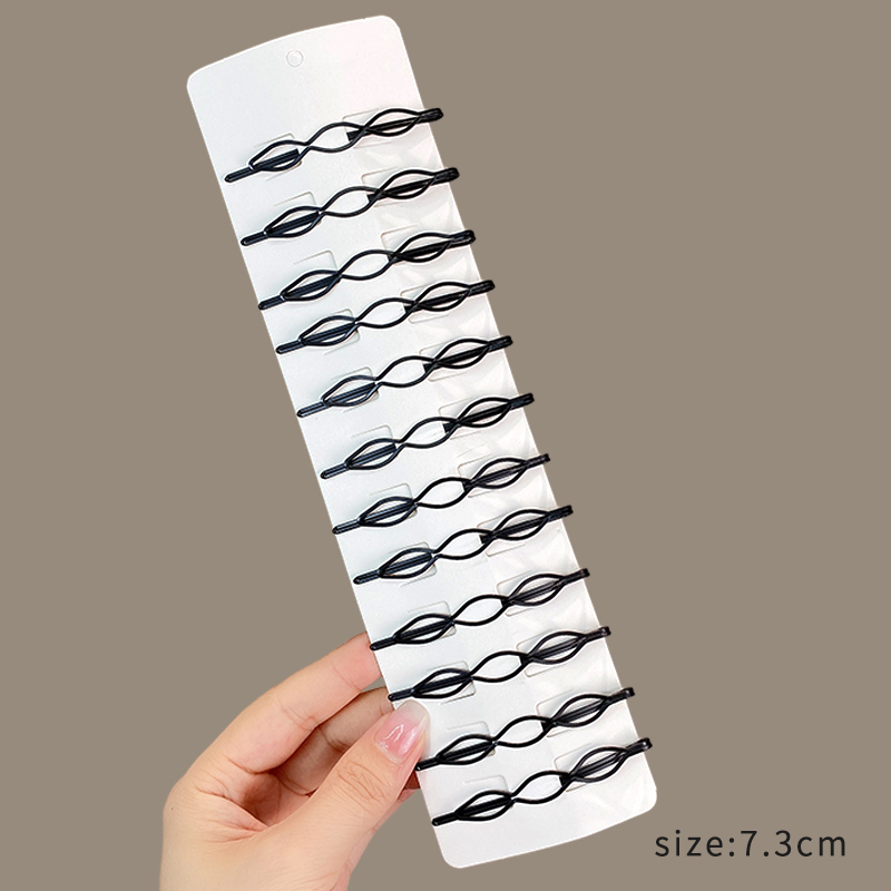 images 8:The black hairpin side Liu Haifa is about a word clip card broken hair clip headdress head pinch head spoon hair