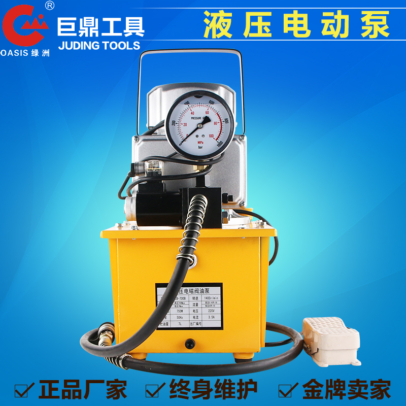 Hydraulic Electric Pump Solenoid Valve Hydraulic Oil Pump Station Hydraulic Press Electric Foot Pedal Pull Ultra High Pressure Oil Pump