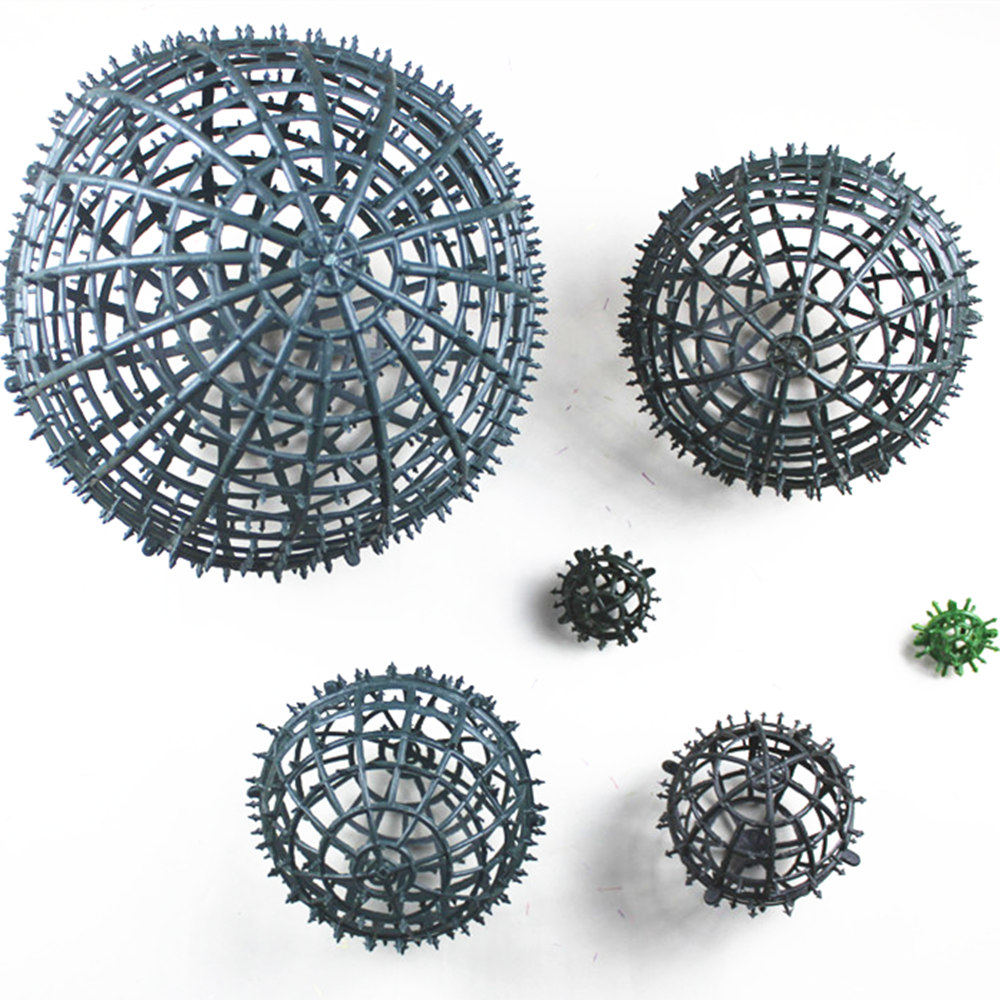 Plastic Emulation Flower Balls Balls Bile Accessories Wedding Flowers Ball Keel Skeleton Spherical Bottom Plate Grass Ball Liner Flower Arrangement Bottom
