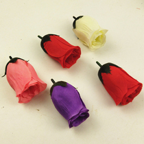 Single-dot simulation rose flower bud flowers fake flower bouquet with flower bouquet of flower bouquet of flower bouquee bouquet decorated with rose