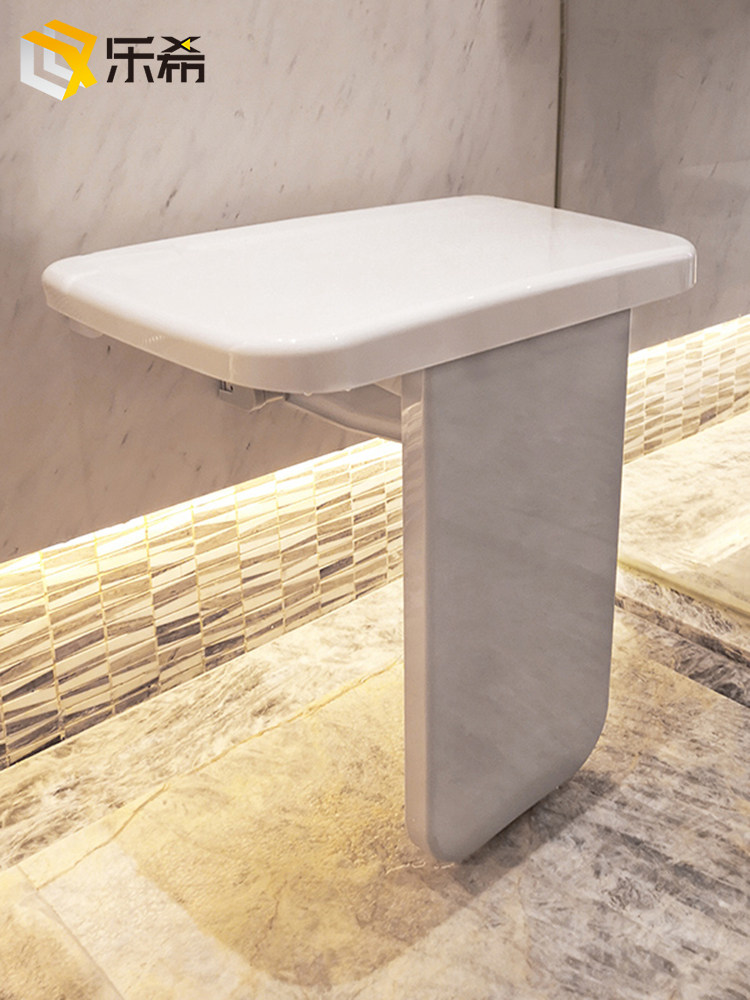 Bathroom folding stool Wall chair Wall-mounted shower seat Accessible bath seat for the elderly and disabled people Shoe-changing stool