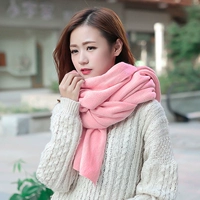 Шарф классический розовый [подарочный пакет]