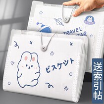 Organ Pack a4 Large Capacity Exam Paper Clip Students with Receipt Bag Folder Multilayer Rolls of Divine Instrumental Document Bag