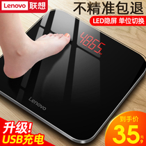 Lenovo weight scale Household precision electronic scale High precision human scale Girls dormitory small scale Charging electronic scale
