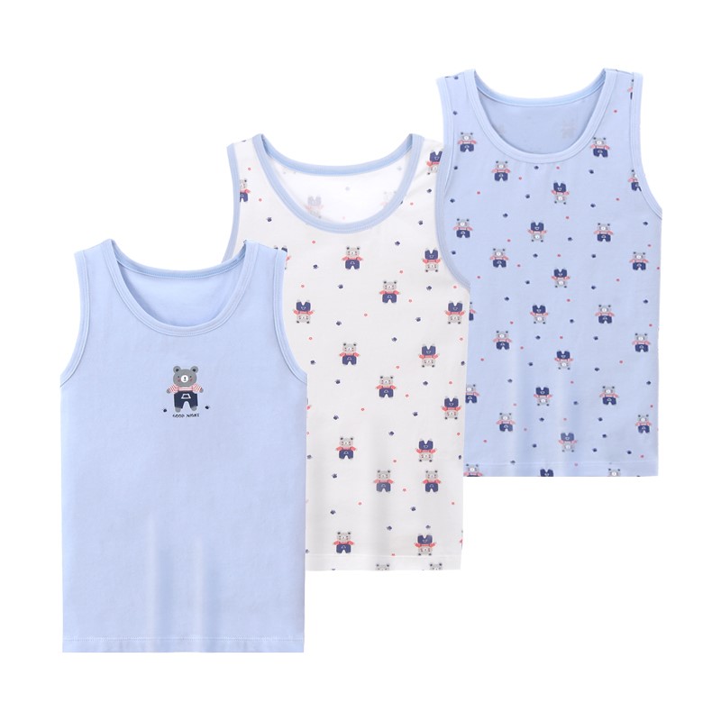 Childrens vest cậu bé bông bên trong mặc mùa xuân và mùa hè bụng đáy mỏng đáy xuống cậu bé áo khoác bé vest.