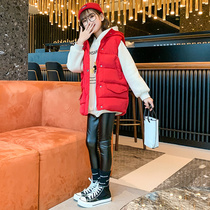 Girls vest wear autumn and winter New Baby foreign style middle child Winter Childrens vest padded coat