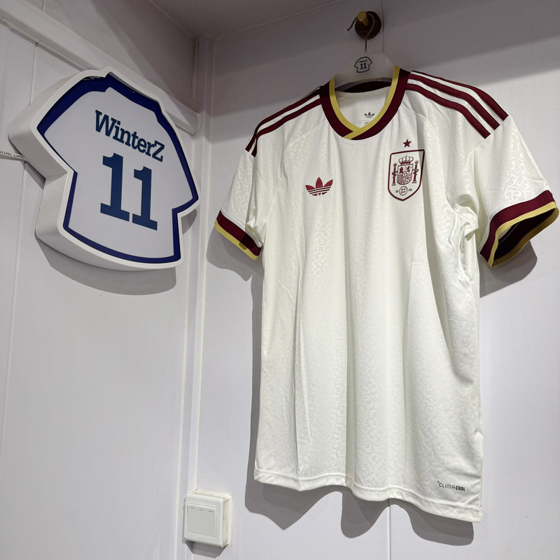 Authentic Adidas Spain Men's Soccer 2026 World Cup Away Short-Sleeved Fan Version Jersey Jn4397 Authentic Adidas Spain Men's Soccer 2026 World Cup Away Short-Sleeved Fan Version Jersey Jn4397