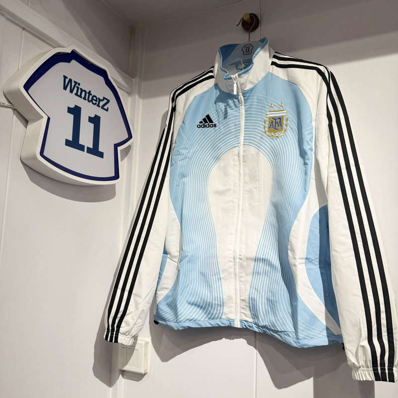 Authentic Adidas Argentina National Team 2006 World Cup Replica Woven Performance Jacket Jm1091