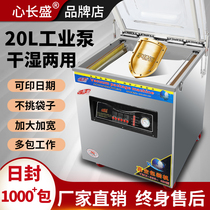 Vacuum food packaging machine automatic vacuum sealing machine large commercial cooked food fresh-keeping household dry and wet