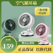 Desktop new turbine circulating fan cold fan household remote control air fan convection dormitory remote control fan