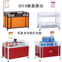 Underwear toy frame removable trumpet car float shelf Small table Flower shop Double-layer pulley display